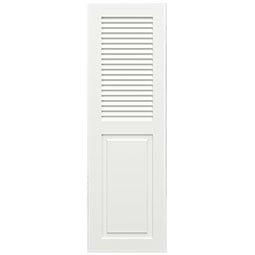 Ekena Millwork - CUSTOM-TFPCO - True Fit PVC Combination Louver/Panel Shutters (Per Pair)