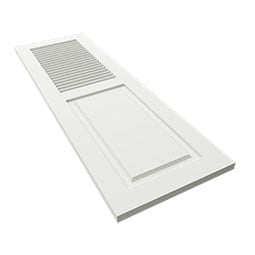 Ekena Millwork - CUSTOM-TFPCO - True Fit PVC Combination Louver/Panel Shutters (Per Pair)