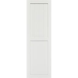 Ekena Millwork - CUSTOM-TFPFC - True Fit PVC Farmhouse Style Combination Shutters (Per Pair)