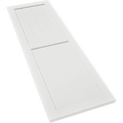 Ekena Millwork - CUSTOM-TFPFC - True Fit PVC Farmhouse Style Combination Shutters (Per Pair)