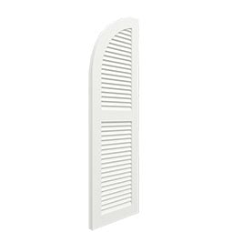 Ekena Millwork - CUSTOM-TFPLA - True Fit PVC Arch Top Louver Shutters (Per Pair)