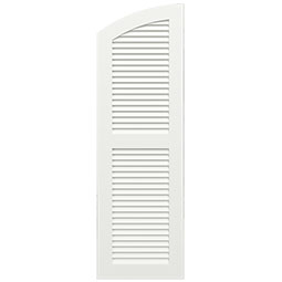 Ekena Millwork - CUSTOM-TFPLE - True Fit PVC Elliptical Top Louver Shutters (Per Pair)