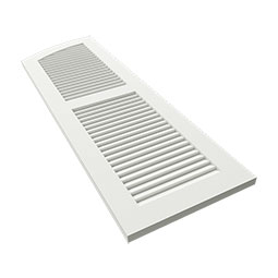 Ekena Millwork - CUSTOM-TFPLE - True Fit PVC Elliptical Top Louver Shutters (Per Pair)