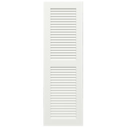Ekena Millwork - TFP101LV - True Fit PVC, Two Equal Louver Shutters (Per Pair - Hardware Not Included)