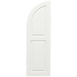 Ekena Millwork - CUSTOM-TFPRA - True Fit PVC Arch Top Raised Panel Shutters (Per Pair)