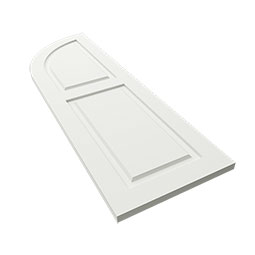 Ekena Millwork - CUSTOM-TFPRA - True Fit PVC Arch Top Raised Panel Shutters (Per Pair)
