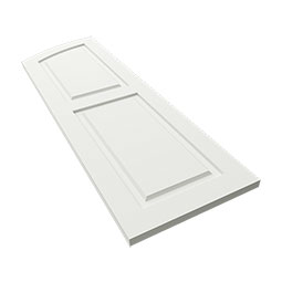 Ekena Millwork - CUSTOM-TFPRE - True Fit PVC Elliptical Top Raised Panel Shutters (Per Pair)