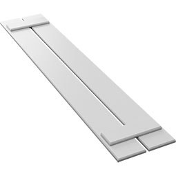 Ekena Millwork - TFP101SB - True Fit PVC, Board Spaced Board-n-Batten Shutters (Per Pair - Hardware Not Included)