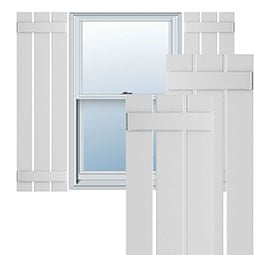 Ekena Millwork - CUSTOM-TFPSB - True Fit PVC Spaced Board-n-Batten Shutters (Per Pair)