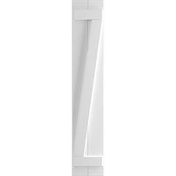 Ekena Millwork - TFP102BB - True Fit PVC, Joined Board-n-Batten Shutters w/Z-Bar (Per Pair - Hardware Not Included)