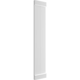 Ekena Millwork - TFP103BB - True Fit PVC, Two Board Joined Board-n-Batten Shutters w/End Batten Shutters, Unfinished (Per Pair - Hardware Not Included)