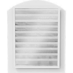 Ekena Millwork - GVPAR - TrueCraft Arch Top PVC Gable Vent
