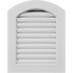Ekena Millwork - GVPAR - TrueCraft Arch Top PVC Gable Vent