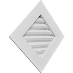 Ekena Millwork - GVPDI - TrueCraft Diamond PVC Gable Vent