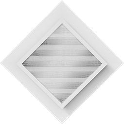 Ekena Millwork - GVPDI - TrueCraft Diamond PVC Gable Vent