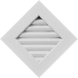 Ekena Millwork - GVPDI - TrueCraft Diamond PVC Gable Vent
