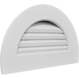 Ekena Millwork - GVPHR - Half Round PVC Gable Vent