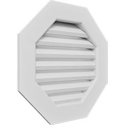 Ekena Millwork - GVPOC - TrueCraft Octagonal PVC Gable Vent