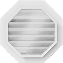 Ekena Millwork - GVPOC - TrueCraft Octagonal PVC Gable Vent