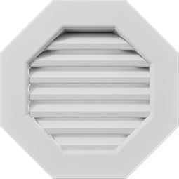 Ekena Millwork - GVPOC - TrueCraft Octagonal PVC Gable Vent