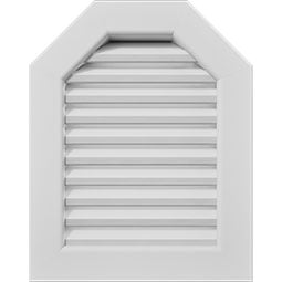 Ekena Millwork - GVPOT - Octagonal Top Gable Vent PVC Gable Vent