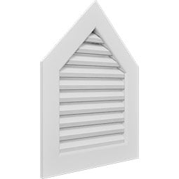 Ekena Millwork - GVPPE - Peaked Top Gable Vent PVC Gable Vent