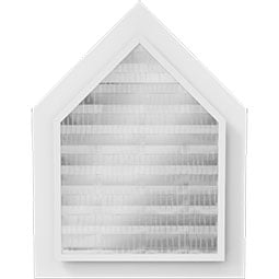 Ekena Millwork - GVPPE - Peaked Top Gable Vent PVC Gable Vent