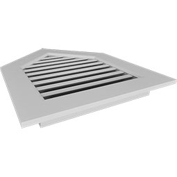 Ekena Millwork - GVPPE - Peaked Top Gable Vent PVC Gable Vent