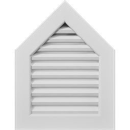 Ekena Millwork - GVPPE - Peaked Top Gable Vent PVC Gable Vent