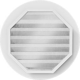 Ekena Millwork - GVPRO - TrueCraft Round PVC Gable Vent