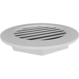 Ekena Millwork - GVPRO - TrueCraft Round PVC Gable Vent