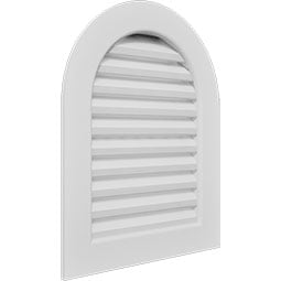 Ekena Millwork - GVPRT - TrueCraft Round Top PVC Gable Vent