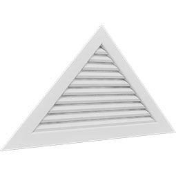Ekena Millwork - GVPTR - TrueCraft Triangle PVC Gable Vent
