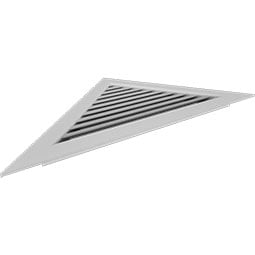 Ekena Millwork - GVPTR - TrueCraft Triangle PVC Gable Vent