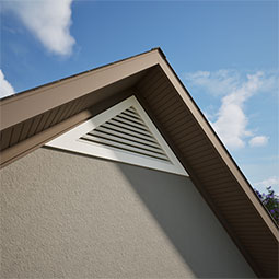 Ekena Millwork - GVPTR - TrueCraft Triangle PVC Gable Vent