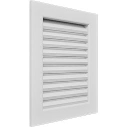 Ekena Millwork - GVPVE - TrueCraft Rectangle PVC Gable Vent