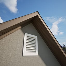 Ekena Millwork - GVPVE - TrueCraft Rectangle PVC Gable Vent
