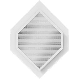 Ekena Millwork - GVPVP - TrueCraft Vertical Peaked PVC Gable Vent