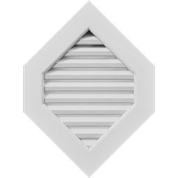 Ekena Millwork - GVPVP - TrueCraft Vertical Peaked PVC Gable Vent