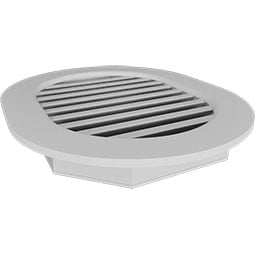 Ekena Millwork - GVPVR - TrueCraft Vertical Round Ended PVC Gable Vent