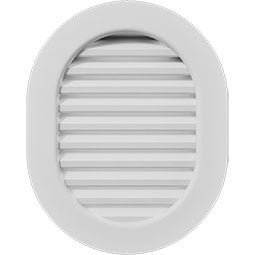 Ekena Millwork - GVPVR - TrueCraft Vertical Round Ended PVC Gable Vent