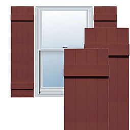 Mid-America - MVB - Joined Vinyl Board-n-Batten Custom Window Shutters, w/Installation Shutter-Lok's (Per Pair)