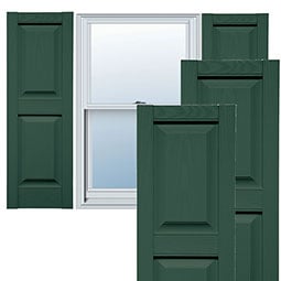Mid-America - MVP - Traditional Premium Vinyl Raised Panel Custom Window Shutters, w/Installation Shutter-Lok's (Per Pair)