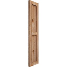 Ekena Millwork - RUSTIC-SHUTTER-FRAMED-BNB - TimberCraft Framed Board-n-Batten Shutters, Rough Sawn Western Red Cedar (Per Pair)