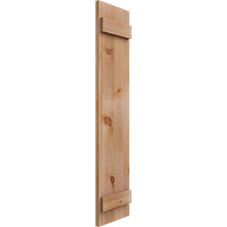 Ekena Millwork - RUSTIC-SHUTTER-JOINED-BNB - TimberCraft Joined Board-n-Batten Shutters, Rough Sawn Western Red Cedar (Per Pair)