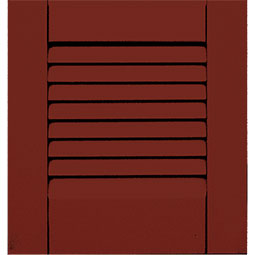 Atlantic Shutter Systems Custom - SAMPLESLS - 12"W x 12"H Atlantic Classic Solid Core Composite Louver Style Shutter Sample