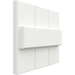 Ekena Millwork - SAMPLE-TFPBB - True Fit PVC Joined Board-n-Batten Shutters Sample