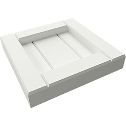 Ekena Millwork - SAMPLE-TFPBF - True Fit PVC Framed Board-n-Batten Shutters Sample