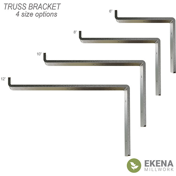 Ekena Millwork - BKTMTS - Steel Truss Shelf Bracket