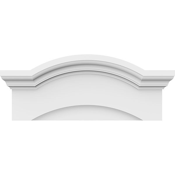 Ekena Millwork - PEDPEYE00 - Eyebrow Architectural Grade PVC Pediment